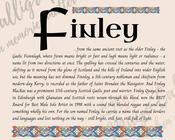Finley - Celtic Name Print | Digital Download