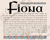 Fiona - Celtic Name Print | Fine Art Print image