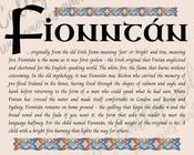 Fionntán - Celtic Name Print | Fine Art Print image