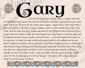 Gary - Celtic Name Print | Fine Art Print