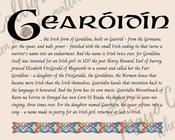 Gearóidín - Celtic Name Print | Fine Art Print - 16x20" (40x50 cm)