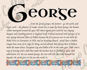 George - Celtic Name Print | Digital Download