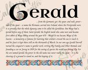 Gerald - Celtic Name Print | Fine Art Print - 8x10" (20x25 cm) image