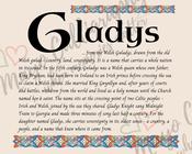 Gladys - Irish Name - Fine Art Print - 16x20" (40x50 cm) image