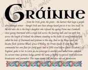 Gráinne - Celtic Name Print | Fine Art Print image