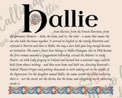 Hallie - Celtic Name Print | Fine Art Print - 16x20" (40x50 cm)
