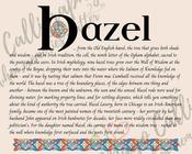 Hazel - Celtic Name Print | Digital Download image