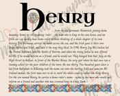 Henry - Irish Name - Fine Art Print - 16x20" (40x50 cm) image