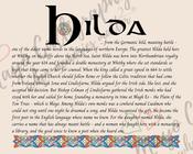 Hilda - Irish Name - Fine Art Print - 8x10" (20x25 cm) image