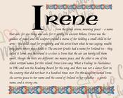 Irene - Irish Name - Fine Art Print - 16x20" (40x50 cm) image