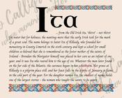 Ita - Celtic Name Print | Fine Art Print - 8x10" (20x25 cm) image