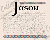 Jason - Celtic Name Print | Fine Art Print - 16x20" (40x50 cm)