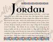 Jordan - Celtic Name Print | Digital Download