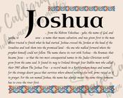 Joshua - Celtic Name Print | Fine Art Print - 8x10" (20x25 cm)