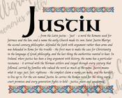 Justin - Celtic Name Print | Fine Art Print - 16x20" (40x50 cm) image