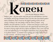 Karen - Celtic Name Print | Fine Art Print - 16x20" (40x50 cm)