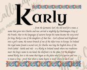 Karly - Celtic Name Print | Digital Download