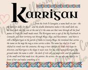 Karrigan - Celtic Name Print | Fine Art Print - 16x20" (40x50 cm)