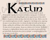 Katlin - Celtic Name Print | Digital Download