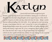 Katlyn - Celtic Name Print | Digital Download