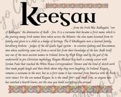 Keegan - Celtic Name Print | Fine Art Print image