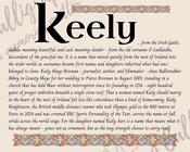 Keely - Celtic Name Print | Fine Art Print
