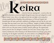 Keira - Celtic Name Print | Fine Art Print image