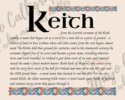 Keith - Celtic Name Print | Fine Art Print - 8x10" (20x25 cm) image