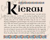 Kieran - Celtic Name Print | Digital Download