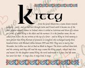 Kitty - Irish Name - Fine Art Print - 8x10" (20x25 cm) image