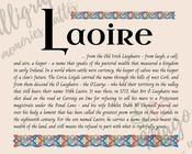 Laoire - Celtic Name Print | Digital Download image