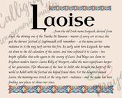 Laoise - Celtic Name Print | Fine Art Print - 8x10" (20x25 cm)