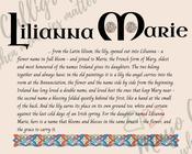 Lilianna Marie - Celtic Name Print | Fine Art Print - 16x20" (40x50 cm)