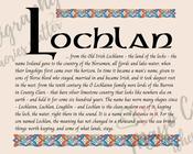 Lochlan - Celtic Name Print | Fine Art Print - 8x10" (20x25 cm)