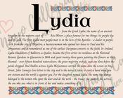 Lydia - Celtic Name Print | Fine Art Print - 8x10" (20x25 cm)