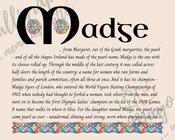 Madge - Celtic Name Print | Digital Download