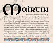 Máirtín - Celtic Name Print | Fine Art Print - 8x10" (20x25 cm) image
