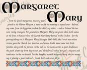 Margaret Mary - Celtic Name Print | Fine Art Print - 8x10" (20x25 cm)