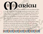 Marian - Celtic Name Print | Digital Download
