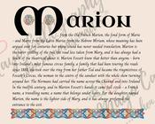 Marion - Celtic Name Print | Fine Art Print - 16x20" (40x50 cm)