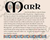 Mark - Celtic Name Print | Fine Art Print - 16x20" (40x50 cm)