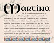 Martina - Celtic Name Print | Fine Art Print - 8x10" (20x25 cm)