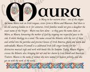 Maura - Celtic Name Print | Digital Download