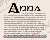 Anna - Celtic Name Print | Fine Art Print