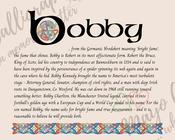 Bobby - Celtic Name Print | Fine Art Print image