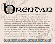 Brendan - Celtic Name Print | Digital Download image