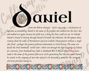 Daniel - Celtic Name Print | Digital Download image