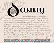Danny - Celtic Name Print | Fine Art Print image