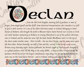 Declan - Celtic Name Print | Fine Art Print image