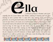 Ella - Celtic Name Print | Digital Download